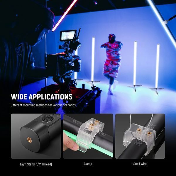 Профессиональная LED лампа свет для съемки NEEWER TL120C 42 Вт RGB с управлением APP/2.4G/DMX RGB 10103826 фото