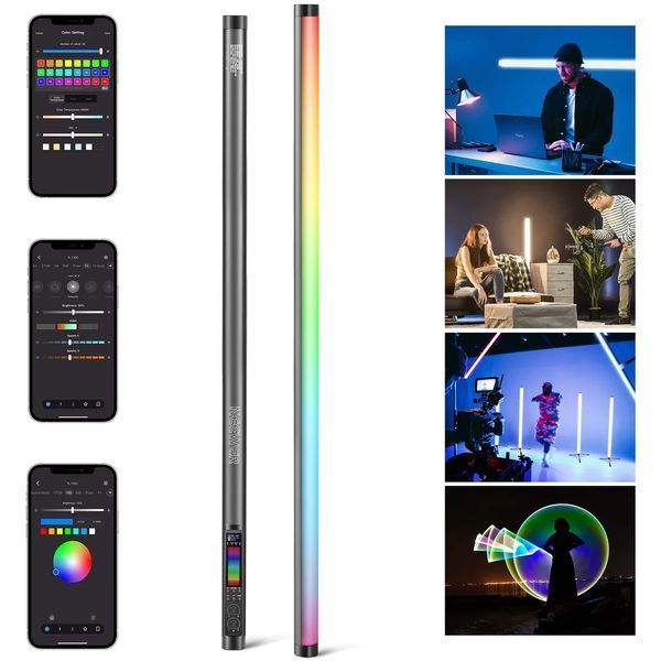 Профессиональная LED лампа свет для съемки NEEWER TL120C 42 Вт RGB с управлением APP/2.4G/DMX RGB 10103826 фото