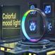 Умный светодиодный ночник RGB-O 25 см настольная атмосферная лампа с пультом и bluetooth подключением к смартф 100227 фото 5