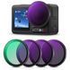 Набор светофильтров K&F Concept ND8+ND16+ND32+CPL для DJI Osmo Action 3, 4 та Osmo Action 5 Pro, 4 шт. (SKU.2337V1) SKU.2337V1 фото