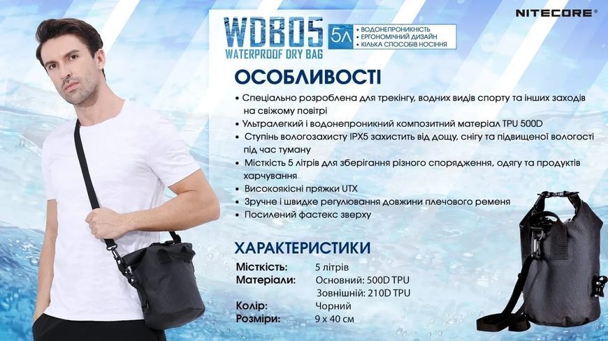 Nitecore WDB05 Гермомішок, водонепроникна сумка