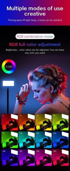 Накамерне світло світлодіодна панель відеосвітло YELANGU W140 RGB з 26 світлоефектами (2500-9000K, 3000мАг) 100508.1 фото