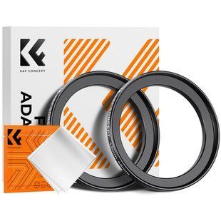 Переходное кольцо 43-49 мм K&F Concept для объектива камеры, светофильтров с шагом вверх комплект 2шт.(KF05.332) KF05.332 фото