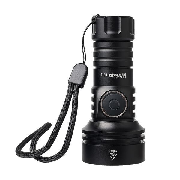 Мощный аккумуляторный ручной фонарик Wurkkos TS11 RGB Black (2000Lm, Anduril 2.0, 1*18350, 616м) 040406 фото