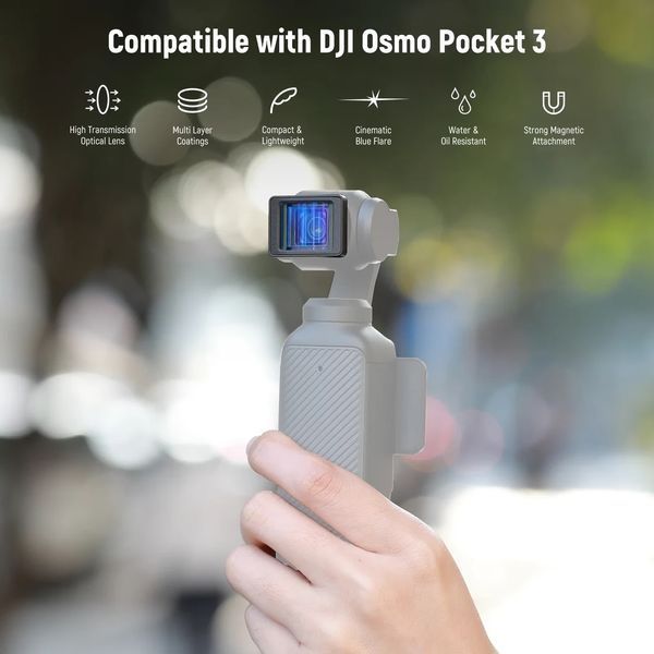 Cиня анаморфна магнітна лінза об'єктив Neewer LS-44 1,2X для DJI Osmo Pocket 3 10103746 фото