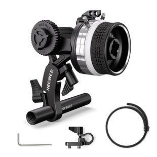 Керування фокусуванням Neewer PG001 mini follow focus з A/B зупинками & 15мм затиском для стержня, silver 10101484 фото