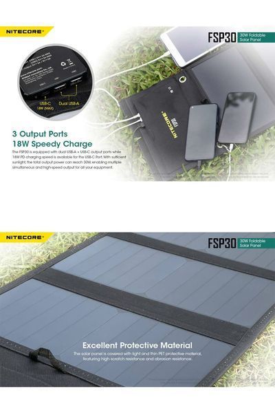 Nitecore FSP30 Панель солнечная (30W) 010414 фото