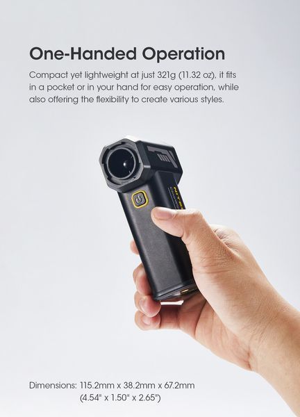 Багатофункціональний портативний ручний фотовентилятор Nitecore CW20 Blue (42м/с, 100Вт) 011105.3 фото