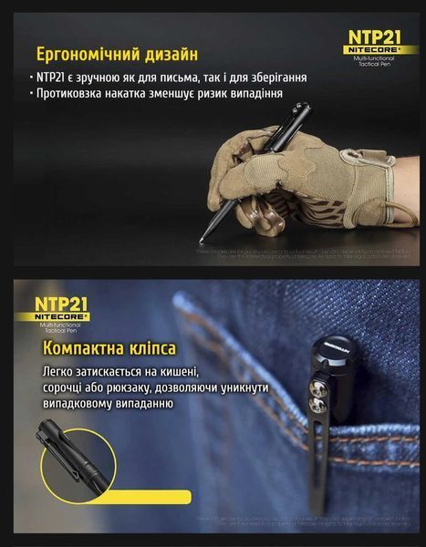 Алюмінієва ручка Nitecore NTP21 011206 фото