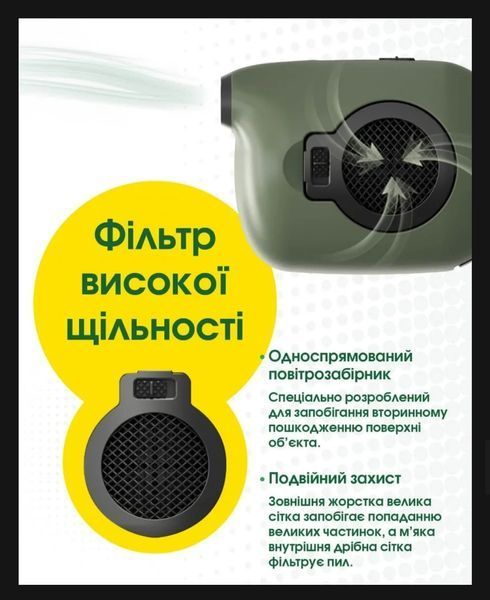 Компрессор Nitecore BB Mini для очистки фото и видео техники, зеленый (65км/ч, 4800мАч) 011008 фото