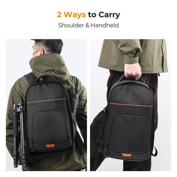 Профессиональный легкий рюкзак для фотоаппарата и аксессуаров K&F Concept 18L Nature Wander 05 Black (KF13.205) KF13.205 фото