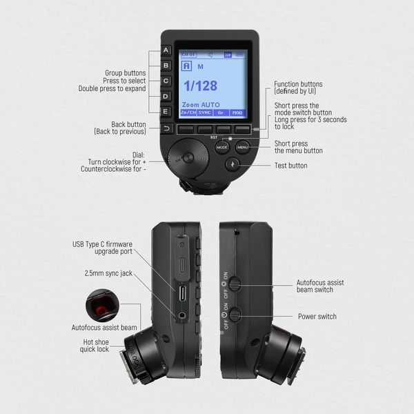 Бездротовий накамерний тригер синхронізатор спалаху NEEWER QPRO-S TTL для Sony 1/8000 с 10102354 фото