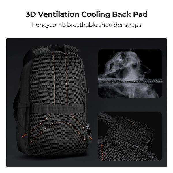 Профессиональный легкий рюкзак для фотоаппарата и аксессуаров K&F Concept 18L Nature Wander 05 Black (KF13.205) KF13.205 фото