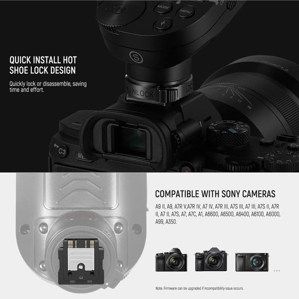Бездротовий накамерний тригер синхронізатор спалаху NEEWER QPRO-S TTL для Sony 1/8000 с 10102354 фото