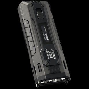Надпотужний кишеньковий ліхтар Nitecore EDC37 (8000Лм, 420м, OLED-дисплей, USB-C) 010343.1 фото
