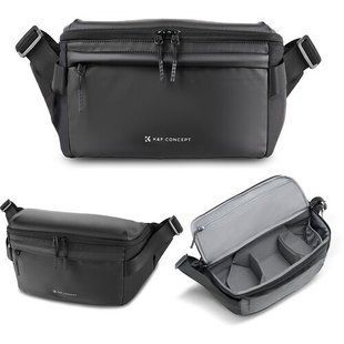 Сумка-слінг через плече для фотокамери, штатива K&F Concept Urban Wander 10L (Black) (KF13.212) KF13.212 фото