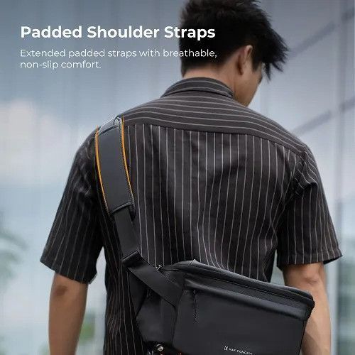 Сумка-слінг через плече для фотокамери, штатива K&F Concept Urban Wander 10L (Black) (KF13.212)