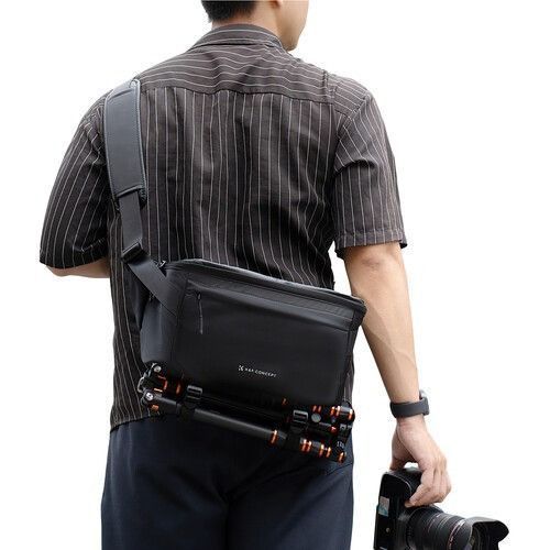 Сумка-слінг через плече для фотокамери, штатива K&F Concept Urban Wander 10L (Black) (KF13.212)