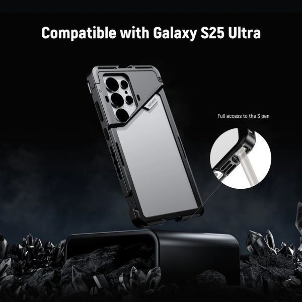 Клітка рамка корпус NEEWER PA082 для смартфона Samsung S25 Ultra з адаптером для фільтра 67мм, об'єктива 17мм, T-кріпленням 10105903 фото