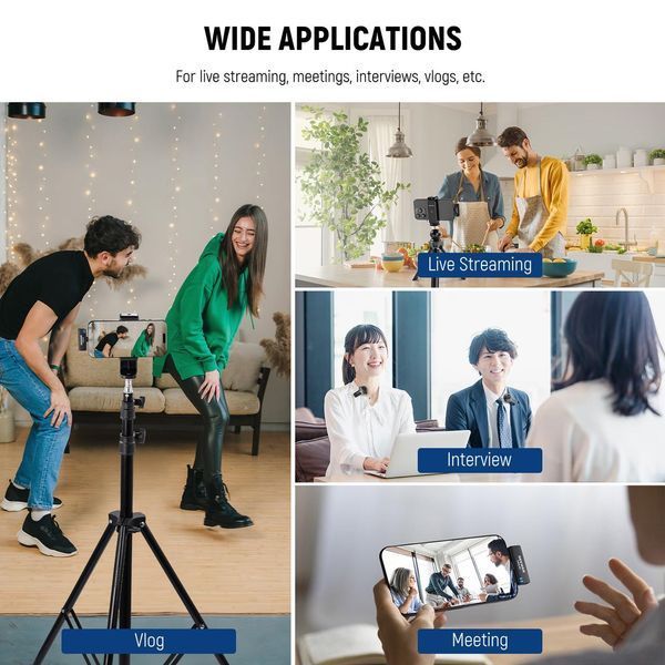 Бездротовий петличний мікрофон Neewer CM32 (USB-С) для Android, iPhone, DSLR камер, планшетів 21000077 фото