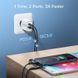 Адаптер блок живлення швидка зарядка GAN 65W Quick Charger White PD 3.0, QS 3.0 (1*USB Type A, 1* USB Type C) 100816 фото 4