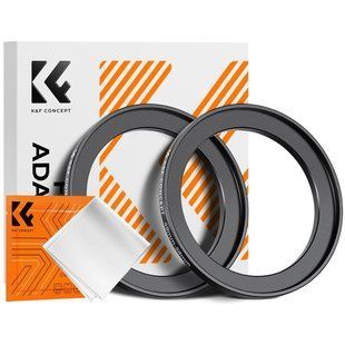 Переходное кольцо 49-58 мм K&F Concept для объектива камеры, светофильтров с шагом вверх комплект 2шт.(KF05.336) KF05.336 фото