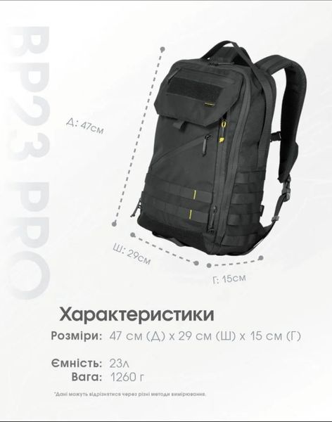Універсальний повсякденний рюкзак Nitecore BP23 Pro (Cordura 500D, підвищена міцність) 010803 фото