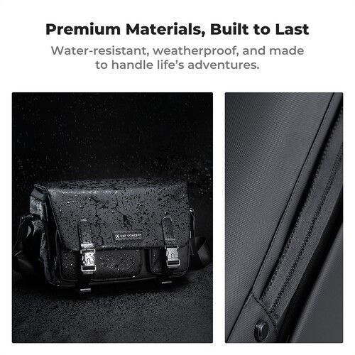 Портативна водонепроникна сумка на одне плече для фотоапарата K&F Concept 10л Black (KF13.142) KF13.142 фото