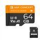 Картка пам&rsquo;яті micro SD card 64G U3/V30/A1 K&F Concept з SD адаптером (KF42.0012)