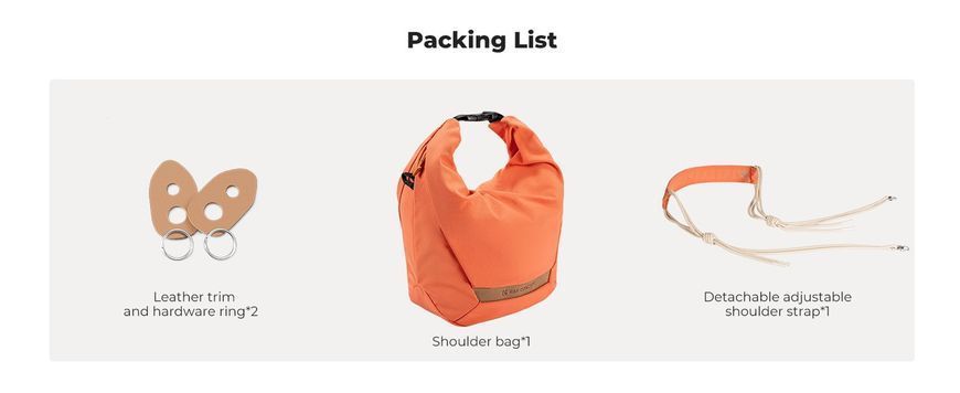 Легка сумка на одне плече для фотоапарата K&F Concept Camera Sling Bag 5л Urban Wander U11 Orange (KF13.168) KF13.168 фото