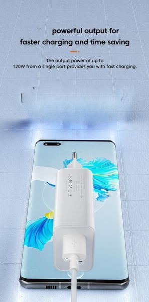 Быстрое зарядное устройство "120W GaN Charger" для Xiaomi QC 3.0 EU с поддержкой Mi Turbo Charge 100818 фото