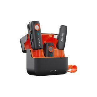 Бездротовий мікрофон Hohem MIC-01 Black (2TX+1RX+зарядний кейс) з входом типу Lightning для iPhone 14 і менше 060104.5 фото