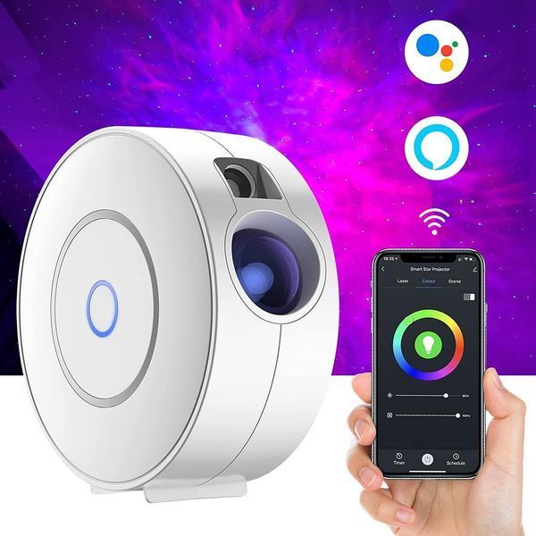 Светодиодный ночник проектор звездное небо Tuya WiFi Alexa Voice Control APP Control Black 100309.1 фото