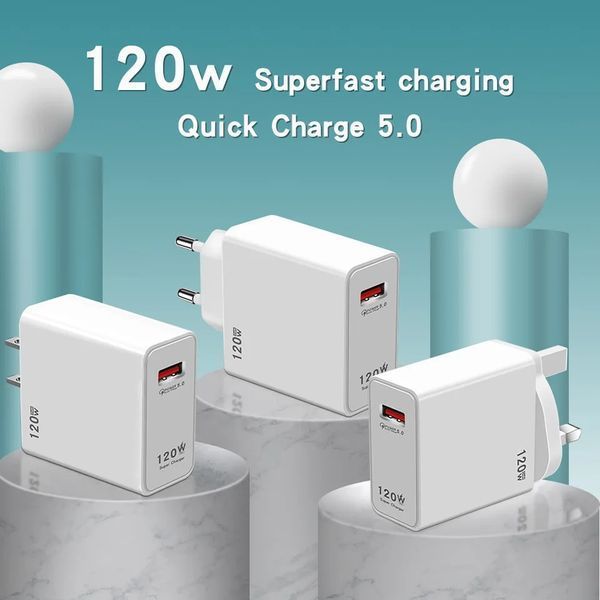 Быстрое зарядное устройство "120W GaN Charger" для Xiaomi QC 3.0 EU с поддержкой Mi Turbo Charge 100818 фото