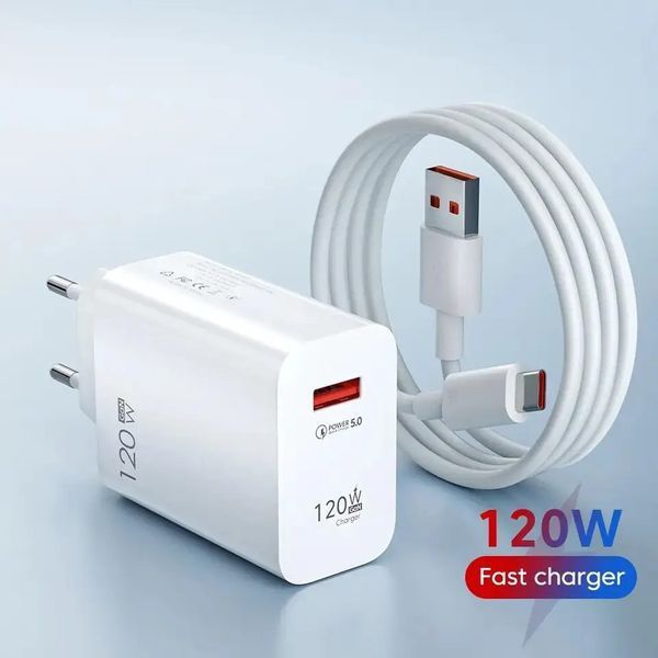 Быстрое зарядное устройство "120W GaN Charger" для Xiaomi QC 3.0 EU с поддержкой Mi Turbo Charge 100818 фото