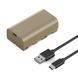 Акумулятор K&F Concept NP-F550 для Sony 3500mAh із зарядним портом USB Type-C (KF28.0035) KF28.0035 фото 1