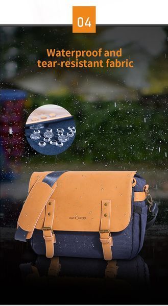 Водостійка сумка-слінг на плече для дзеркальних камер K&F Concept Sling Bag 10L Urban Wander 04 (синя) (KF13.062V1)