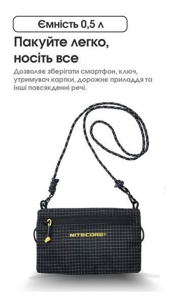 Универсальная водостойкая повседневная сумка Nitecore NPP01 mini емкость 0.5л 010807 фото