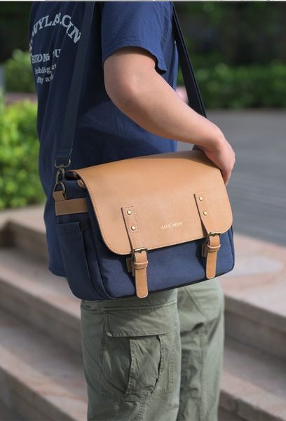 Водостійка сумка-слінг на плече для дзеркальних камер K&F Concept Sling Bag 10L Urban Wander 04 (синя) (KF13.062V1)