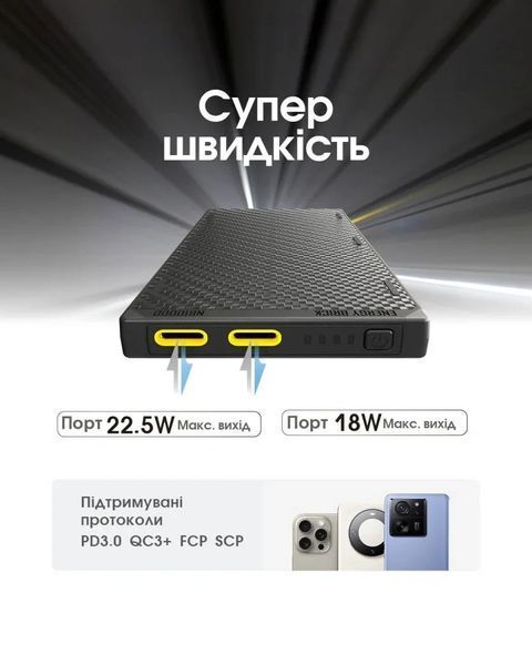 Зовнішній зарядний пристрій Power Bank Nitecore NB10000 GEN3 (QC 3.0, 10000mAh), 2xUSB-C
