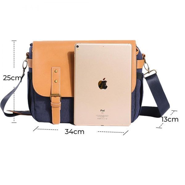 Водостійка сумка-слінг на плече для дзеркальних камер K&F Concept Sling Bag 10L Urban Wander 04 (синя) (KF13.062V1)
