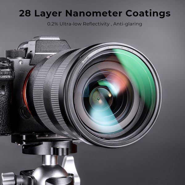 Набір магнітних світлофільтрів K&F Concept Nano-X 62мм MCUV+CPL+ND1000+перехідне кільце (SKU.1623)
