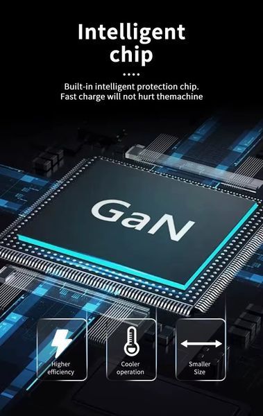 Настільний USB зарядний пристрій хаб 6в1 220W GaN3 (4*USB Type-C, 2*USB Type-A, швидка зарядка) 120101.2 фото