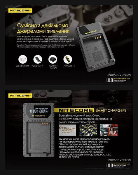 Зарядний пристрій Nitecore ULQ для Leica