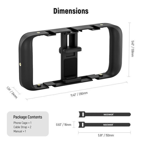 Универсальная клетка для смартфона Neewer A104 Video Rig (55-100мм) 10101508 фото