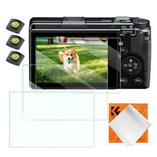 Захисне скло K&F Concept для екрана камери Ricoh GR III комплект 3шт із рівнем гарячого башмака*3 (SKU.2197) SKU.2197 фото