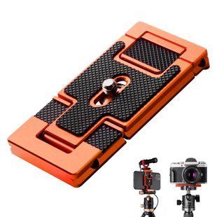 Алюминиевая быстросъемная пластина типа Arca K&F Concept CA02 с винтом 1/4" и держателем для смартфона (KF31.027V2) KF31.027V2 фото
