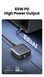 Быстрое настольное зарядное устройство Desktop Laptop Fast Charger 4 in 1 Ugreen Nexode GaN 2xUSB-C 2xUSB-A 65 100822 фото 3