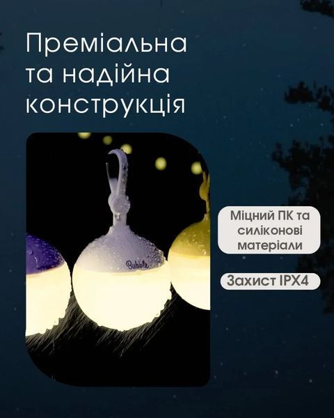 Кемпинговый фонарь с универсальным креплением Nitecore Bubble, Languid Lavender (100Лм, 3*ААА) 010108.4 фото