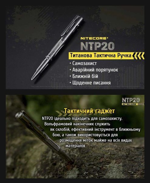 Титановая ручка Nitecore NTP20 011210 фото